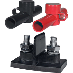 BLUE SEA 2016 DUAL POWERPOST CABLE CONNECTORS, 2 X 5/16"