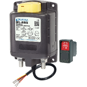 BLUE SEA 7700 ML-SERIES REMOTE BATTERY SWITCH W/MANUAL CONTROL 12VDC