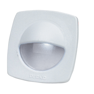 PERKO LED UTILITY LIGHT W/SNAP-ON FRONT COVER, WHITE