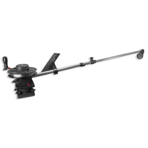 SCOTTY 1091 TELESCOPING 60" LONGARM COMBO MANUAL DOWNRIGGER W/ SWIVEL BASE