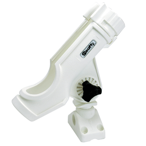 SCOTTY POWERLOCK ROD HOLDER WHITE W/241 SIDE/DECK MOUNT
