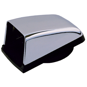 PERKO CHROMALEX COWL VENT, 3" DUCT, CHROME PLATED ZINC