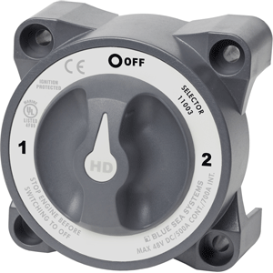 BLUE SEA 11003 HD-SERIES BATTERY SWITCH W/ALTERNATOR FIELD DISCONNECT, 3-POSITION