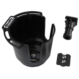 SCOTTY 311 DRINK HOLDER W/BULKHEAD/GUNNEL MOUNT & ROD HOLDER POST MOUNT, BLACK