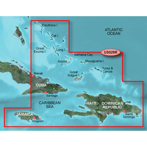 GARMIN BLUECHART G3 HD, HXUS029R, SOUTHERN BAHAMAS, MICROSD/SD