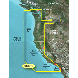 GARMIN BLUECHART G3 VISION HD, VUS037R, VANCOUVER, SAN DIEGO, MICROSD/SD