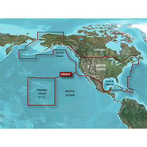 GARMIN BLUECHART G3 HD, HXUS604X, US ALL & CANADIAN WEST, MICROSD/SD