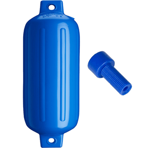 POLYFORM G-6 TWIN EYE FENDER 11" X 30", BLUE W/ADAPTER