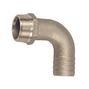 PERKO 1" PIPE TO HOSE ADAPTER 90 DEGREE BRONZE MADE IN THE USA