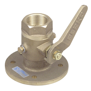 PERKO 1-1/4" SEACOCK BALL VALVE BRONZE MADE IN THE USA