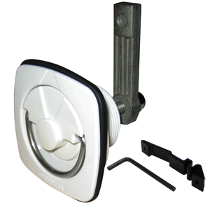 PERKO FLUSH LATCH, WHITE