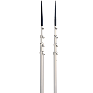 LEE'S 16.5' BRIGHT SILVER BLACK SPIKE TELESCOPIC POLES F/SIDEWINDER