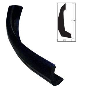 TACO SEMI-RIGID RUB RAIL KIT, BLACK W/NO INSERT, 30'