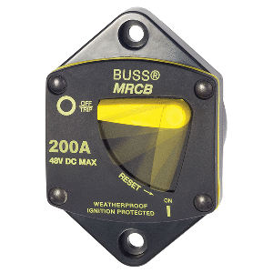 BLUE SEA 7049 200 AMP PANEL MOUNT 187 SERIES CIRCUIT BREAKER