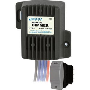 BLUE SEA 7508 DECKHAND DIMMER, 25 AMP/12V