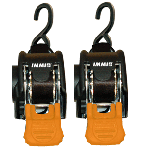 CARGOBUCKLE MINI G3 RETRACTABLE RATCHET TIE-DOWN, 1" X 72" PAIR