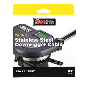 SCOTTY 2401K HIGH-PERFORMANCE SS DOWNRIGGER CABLE, 300'