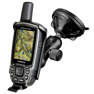 RAM MOUNT GARMIN GPSMAP 62 SERIES COMPOSITE SUCTION CUP MOUNT