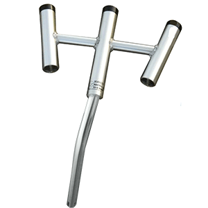 WAHOO TRIPLE ROD HOLDER, 30-DEG BENT BUTT