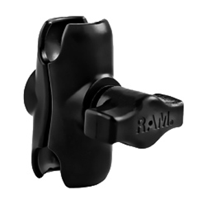 RAM MOUNT SHORT DOUBLE SOCKET ARM F/1" BALL BASES