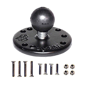 RAM MOUNT BASE W/GARMIN SWIVEL MOUNTING HARDWARE 1"