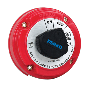 PERKO MEDIUM DUTY BATTERY DISCONNECT SHUT OFF/ON, 250 AMP CONTINUOUS, 12-32VDC