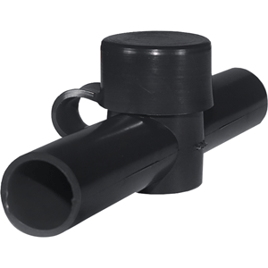 BLUE SEA 4002 CABLE CAP DUAL ENTRY, BLACK