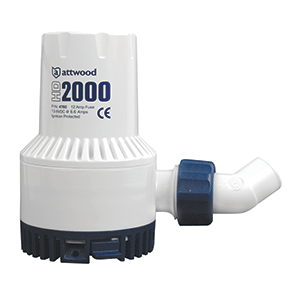 ATTWOOD HEAVY-DUTY BILGE PUMP 2000 SERIES, 12V, 2000 GPH