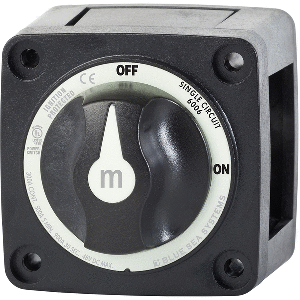BLUE SEA 6006200 BATTERY SWITCH MINI ON/OFF, BLACK