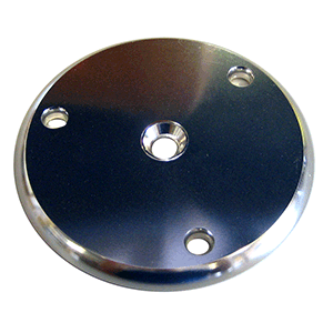 WAHOO 109 BACKING PLATE W/GASKET, ANODIZED ALUMINUM