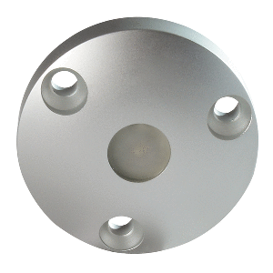 LUMITEC HIGH INTENSITY "ANYWHERE" LIGHT, BRUSHED HOUSING, BLUE NON-DIMMING