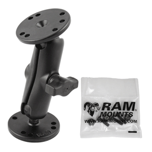 RAM MOUNT 1" BALL LIGHT USE SURFACE MOUNT F/GARMIN ECHO 100, 150, 300C