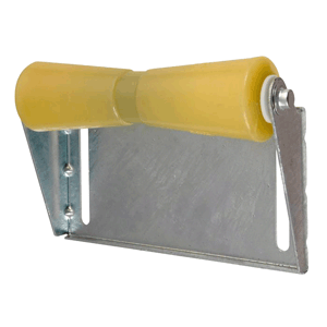 CE SMITH PANEL BRACKET ASSEMBLY 12" KEEL ROLLER, YELLOW TPR