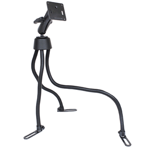 RAM MOUNT POD III UNIVERSAL NO-DRILL MOUNT W/DOUBLE SOCKET ARM, 2.5" ROUND BASE & 3.625" SQUARE BASE