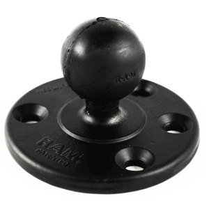 RAM MOUNT 3.68" ROUND BASE W/1.5 BALL