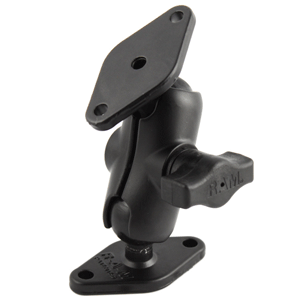 RAM MOUNT 1" DIAMETER BALL MOUNT W/SHORT ARM & 2 DIAMOND BASES