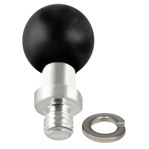 RAM MOUNT 1" BALL CONNECTED TO 3/8"-16 THREADED POST