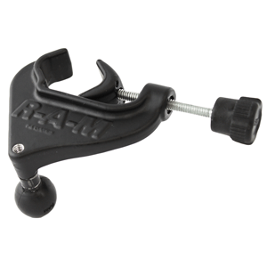 RAM MOUNT YOKE CLAMP BASE W/1" BALL & 1/4-20" TAP