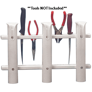 TACO 3-ROD POLY ROD RACK, WHITE