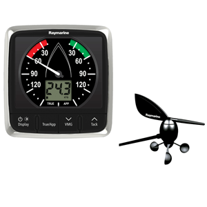 RAYMARINE I60 WIND DISPLAY SYSTEM W/MASTHEAD WIND VANE TRANSDUCER