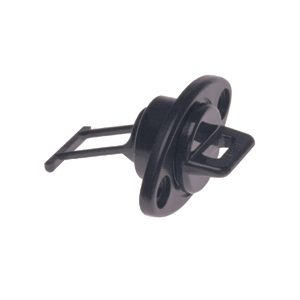 BECKSON 1" DRAIN PLUG SCREW TYPE W/GASKET, BLACK