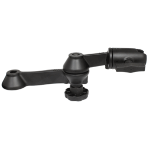 RAM MOUNT 12" DOUBLE SWING ARM W/OPEN SWIVEL SINGLE SOCKET