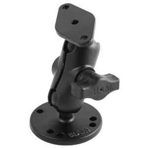 RAM MOUNT FLAT SURFACE MOUNT SHORT ARM W/DIAMOND BASE