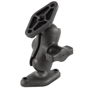 RAM MOUNT COMPOSITE SHORT SOCKET ARM W/2 DIAMOND BASES