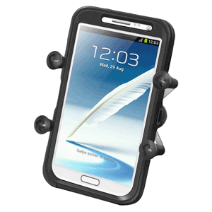 RAM MOUNT UNIVERSAL X-GRIP IV LARGE PHONE/PHABLET HOLDER W/1" BALL