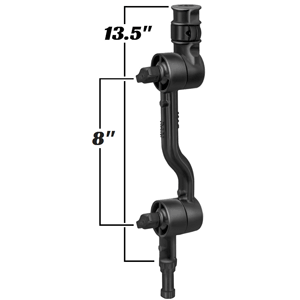 RAM MOUNT ADJUSTABLE ADAPT-A-POST 13.5" EXTENSION ARM