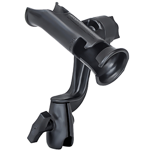 RAM TUBE JR. FISHING ROD HOLDER WITH RAM-ROD REVOLUTION RATCHET/SOCKET SYSTEM (BASE NOT INCLUDED)