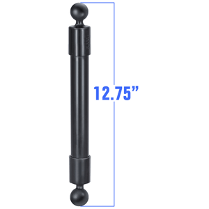 RAM MOUNT 12.75" LONG EXTENSION POLE W/2 1" BALLS