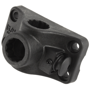 RAM MOUNT RAM-ROD COMBINATION BULKHEAD/FLAT SURFACE BASE W/PLUNGER F/SPLINE POSTS
