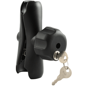 RAM MOUNT DOUBLE SOCKET ARM W/LOCKING KNOB F/1.5" BALL BASES
